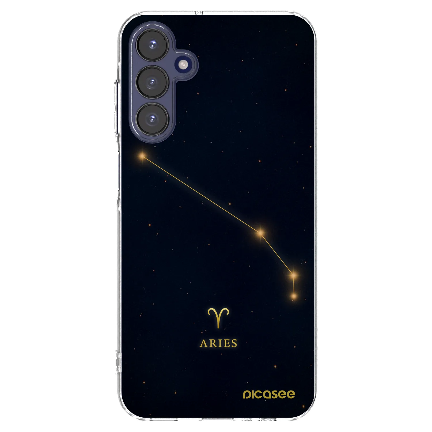 Picasee silikonowe przeźroczyste etui na Samsung Galaxy A15 A155F 4G - ARIES
