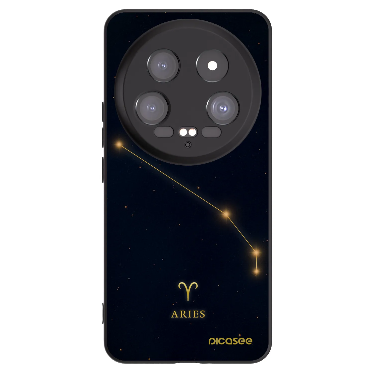 Picasee silikonowe czarne etui na Xiaomi 14 Ultra - ARIES