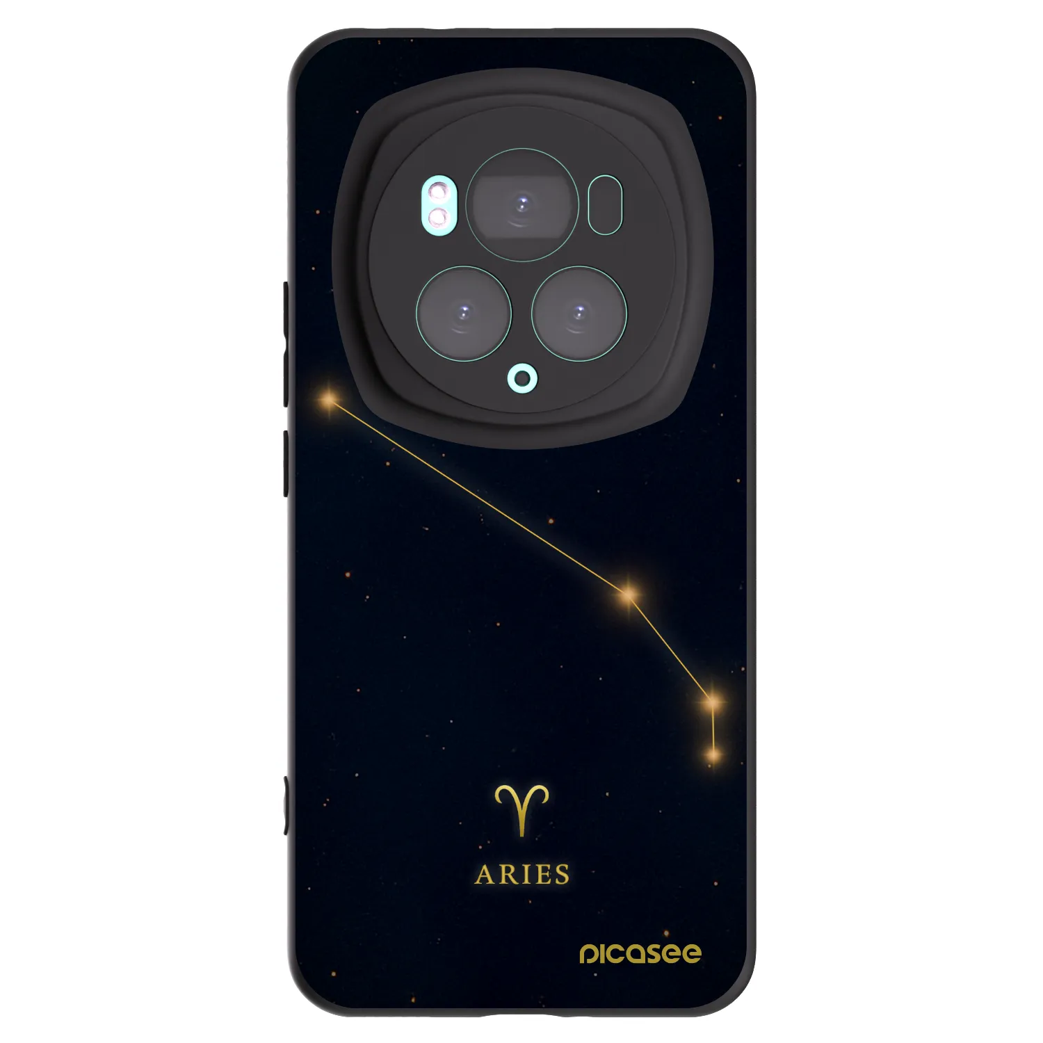 Picasee silikonowe czarne etui na Honor Magic6 Pro - ARIES