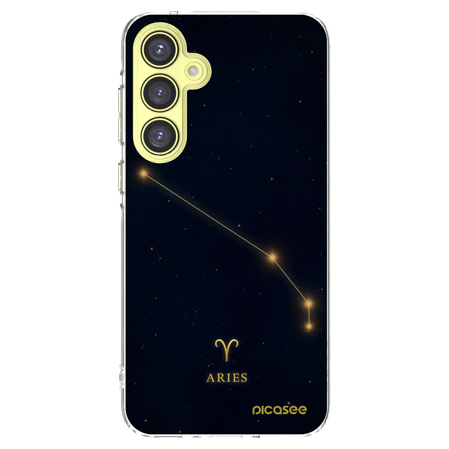 Picasee silikonowe przeźroczyste etui na Samsung Galaxy A35 5G A356B - ARIES