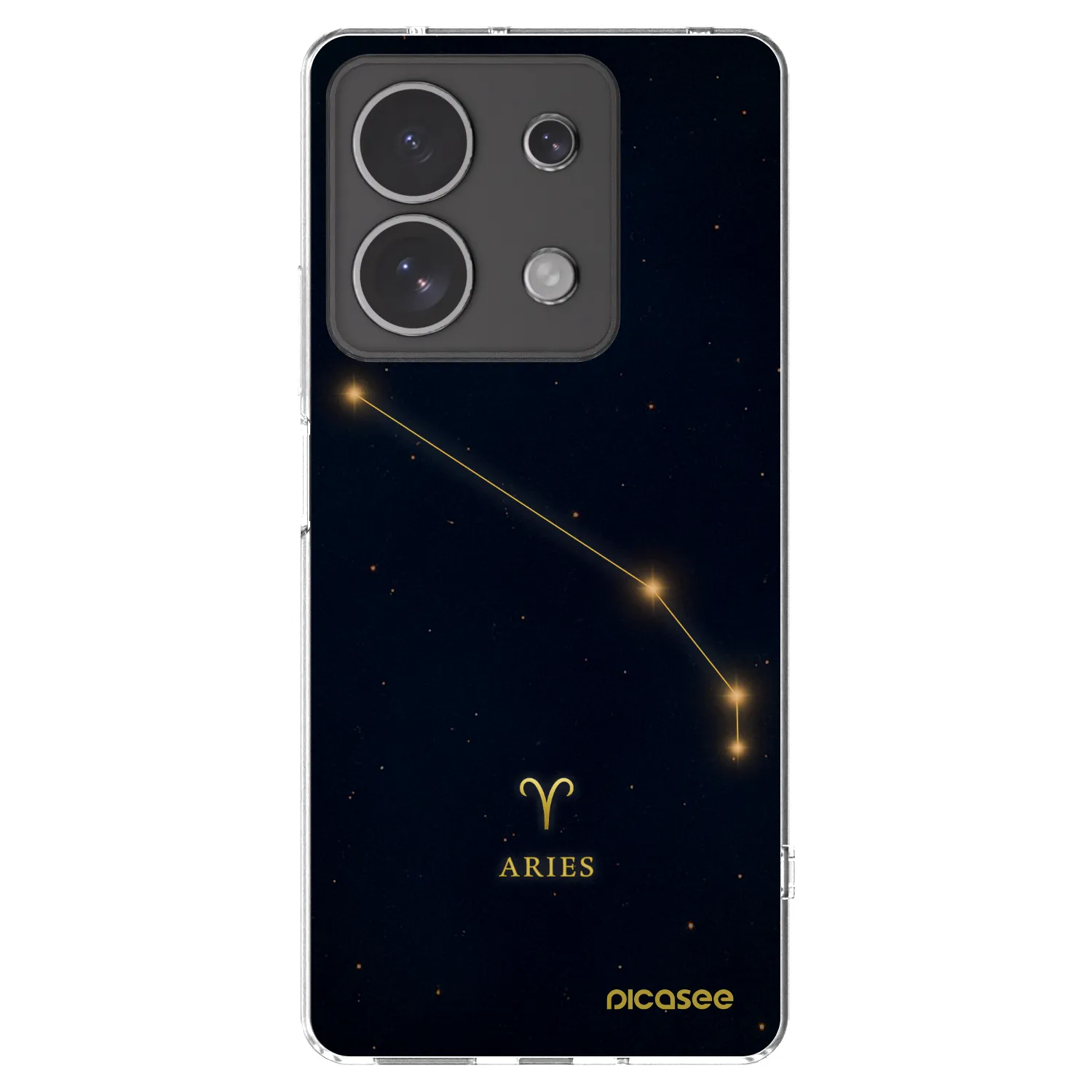 Picasee silikonowe przeźroczyste etui na Xiaomi Redmi Note 13 4G - ARIES