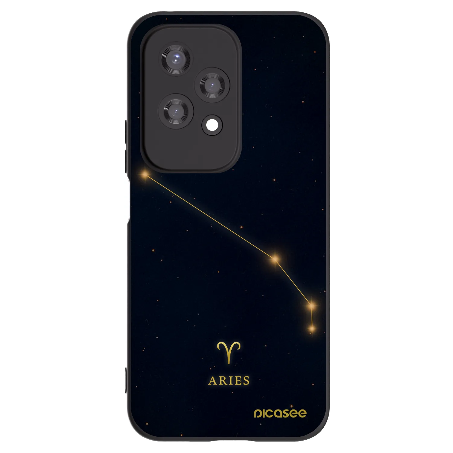 Picasee silikonowe czarne etui na Honor 200 Lite - ARIES