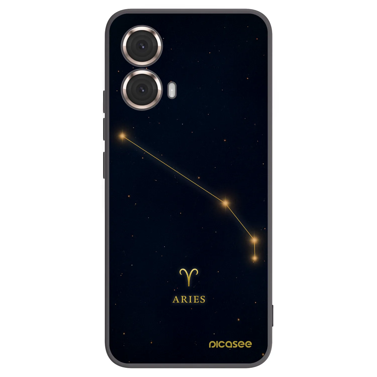 Picasee silikonowe czarne etui na Motorola Moto G85 - ARIES