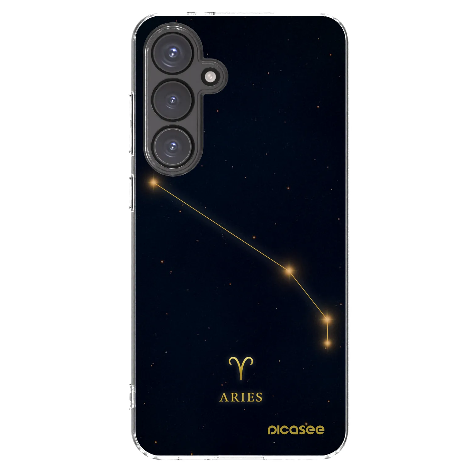 Picasee silikonowe przeźroczyste etui na Samsung Galaxy S24 FE S721B - ARIES