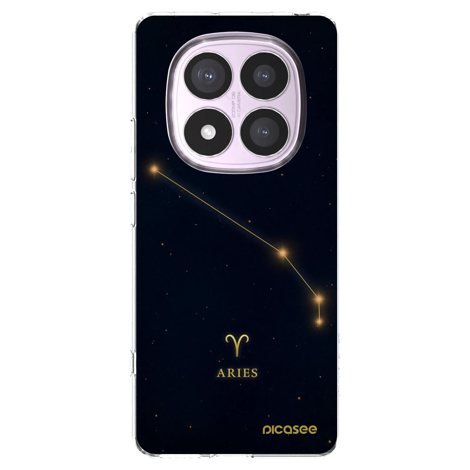 Picasee silikonowe przeźroczyste etui na Xiaomi Redmi Note 14 Pro 5G - ARIES