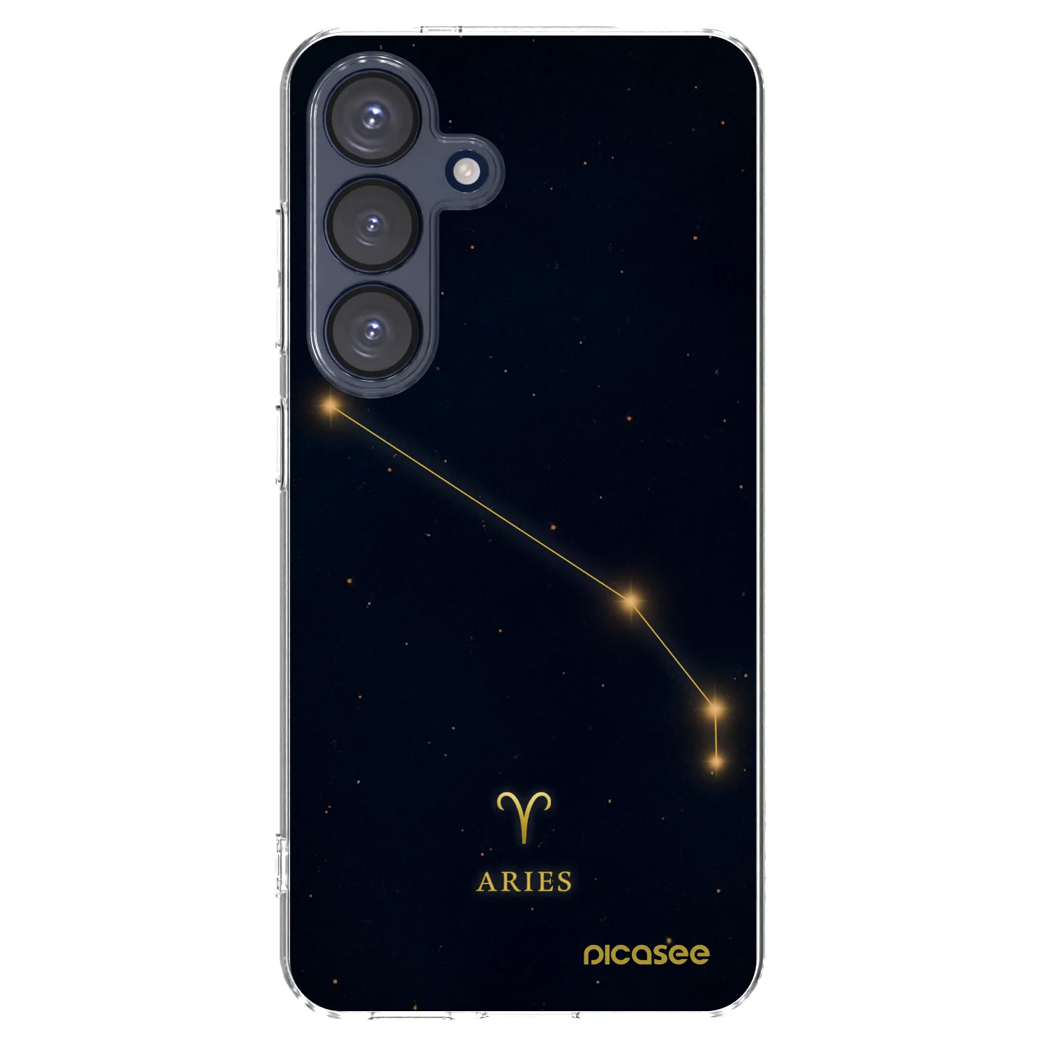 Picasee silikonowe przeźroczyste etui na Samsung Galaxy S25 5G - ARIES