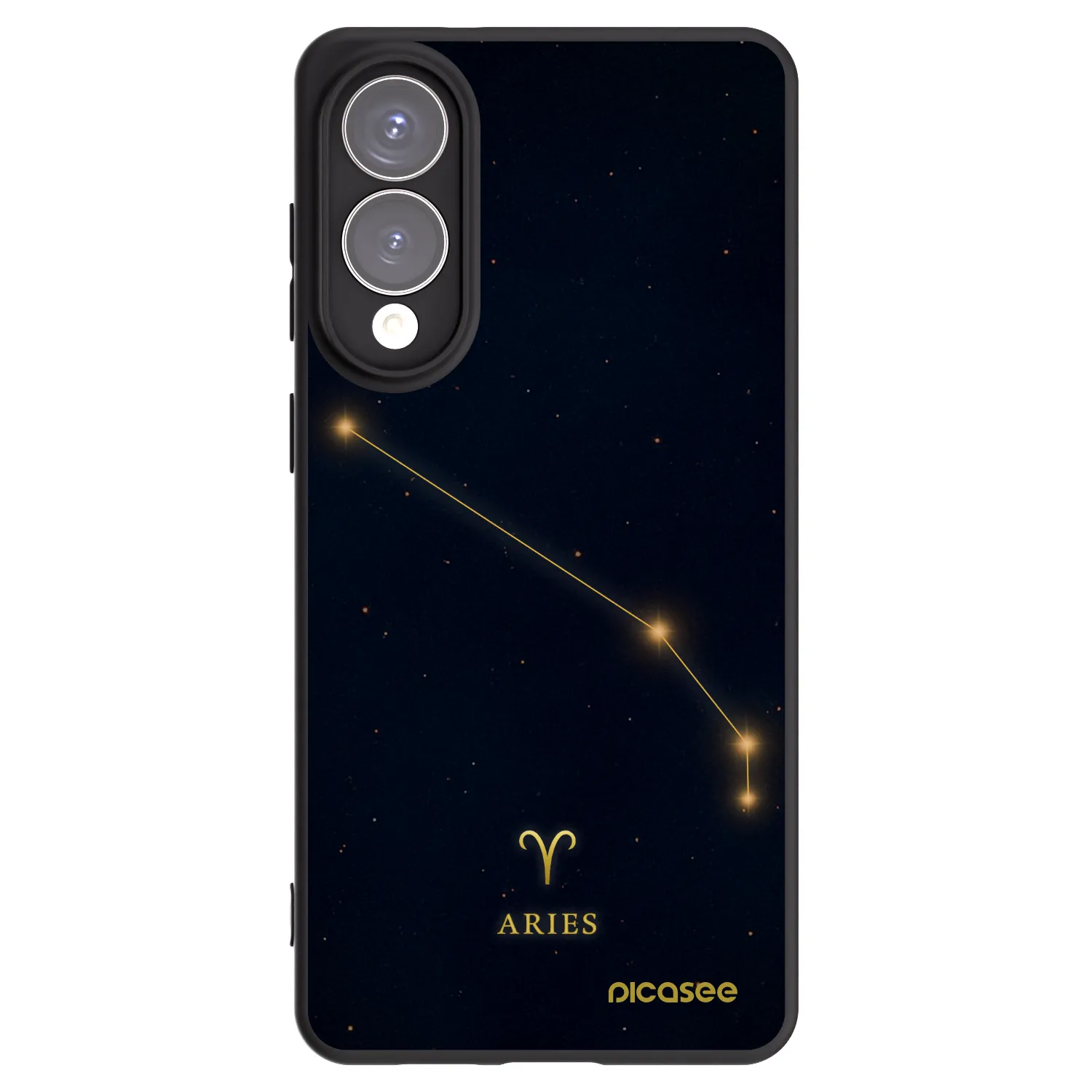 Picasee silikonowe czarne etui na Samsung Galaxy S25 Edge 5G - ARIES