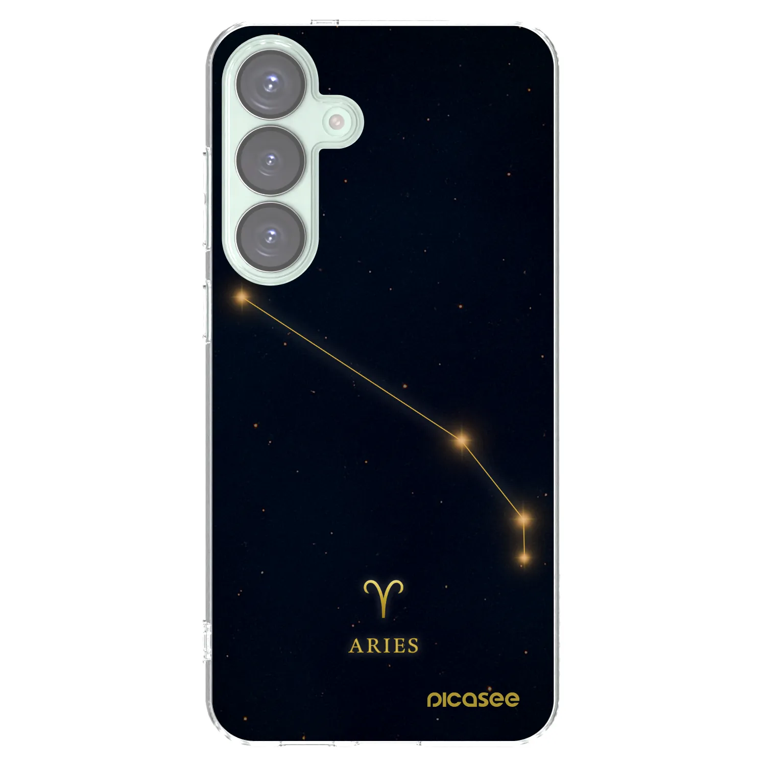 Picasee silikonowe przeźroczyste etui na Samsung Galaxy S25+ 5G - ARIES