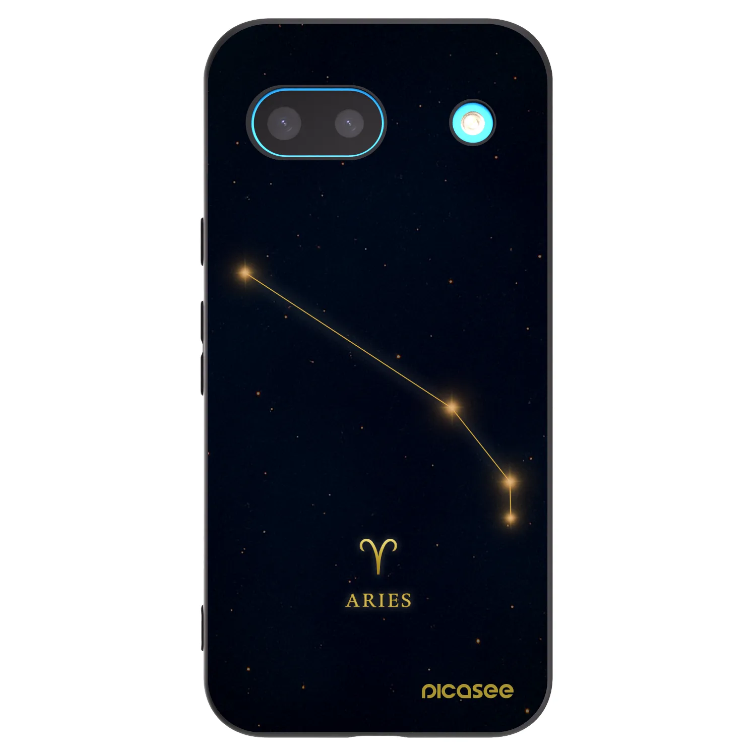 Picasee silikonowe czarne etui na Google Pixel 8a - ARIES