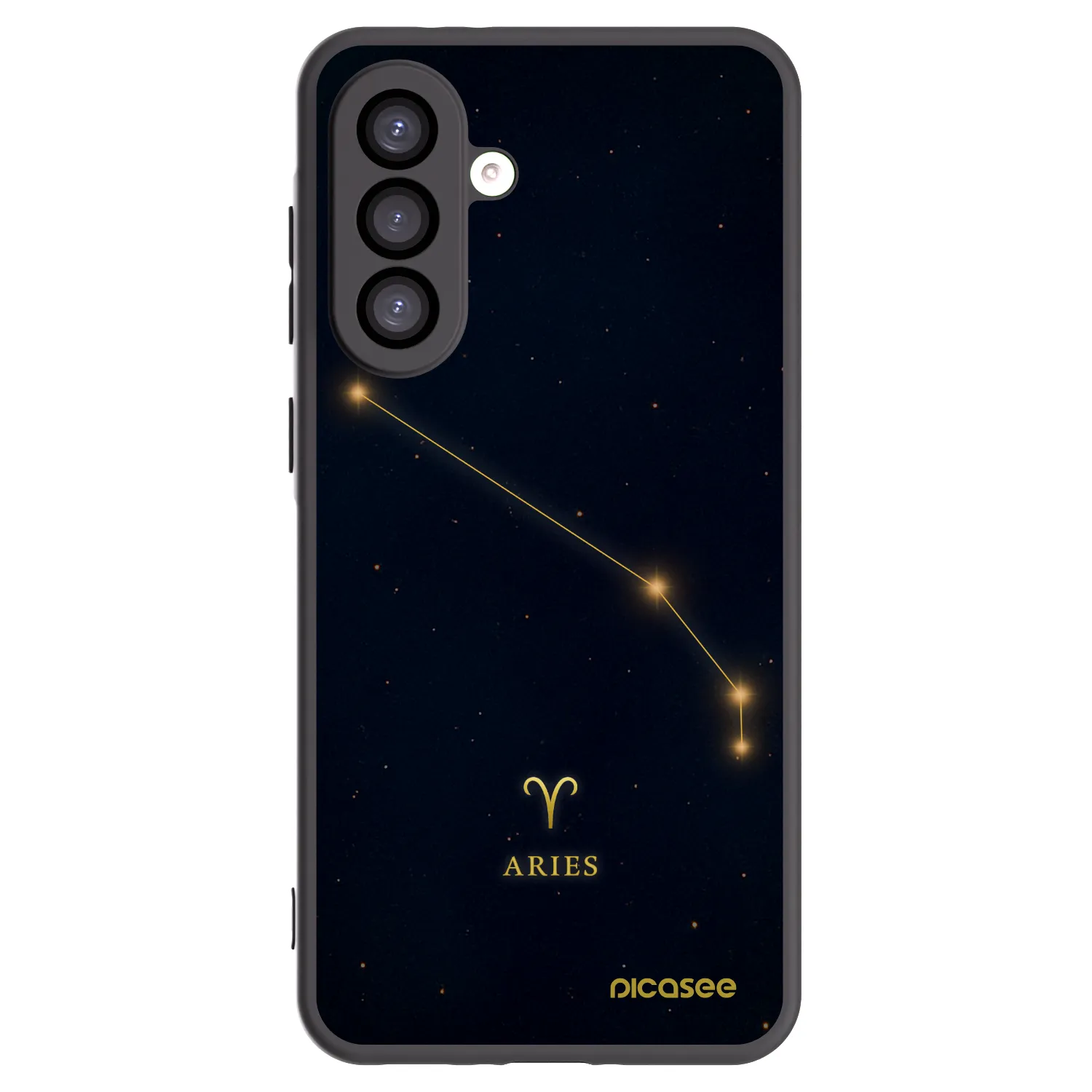 Picasee silikonowe czarne etui na Samsung Galaxy A26 5G A266B - ARIES