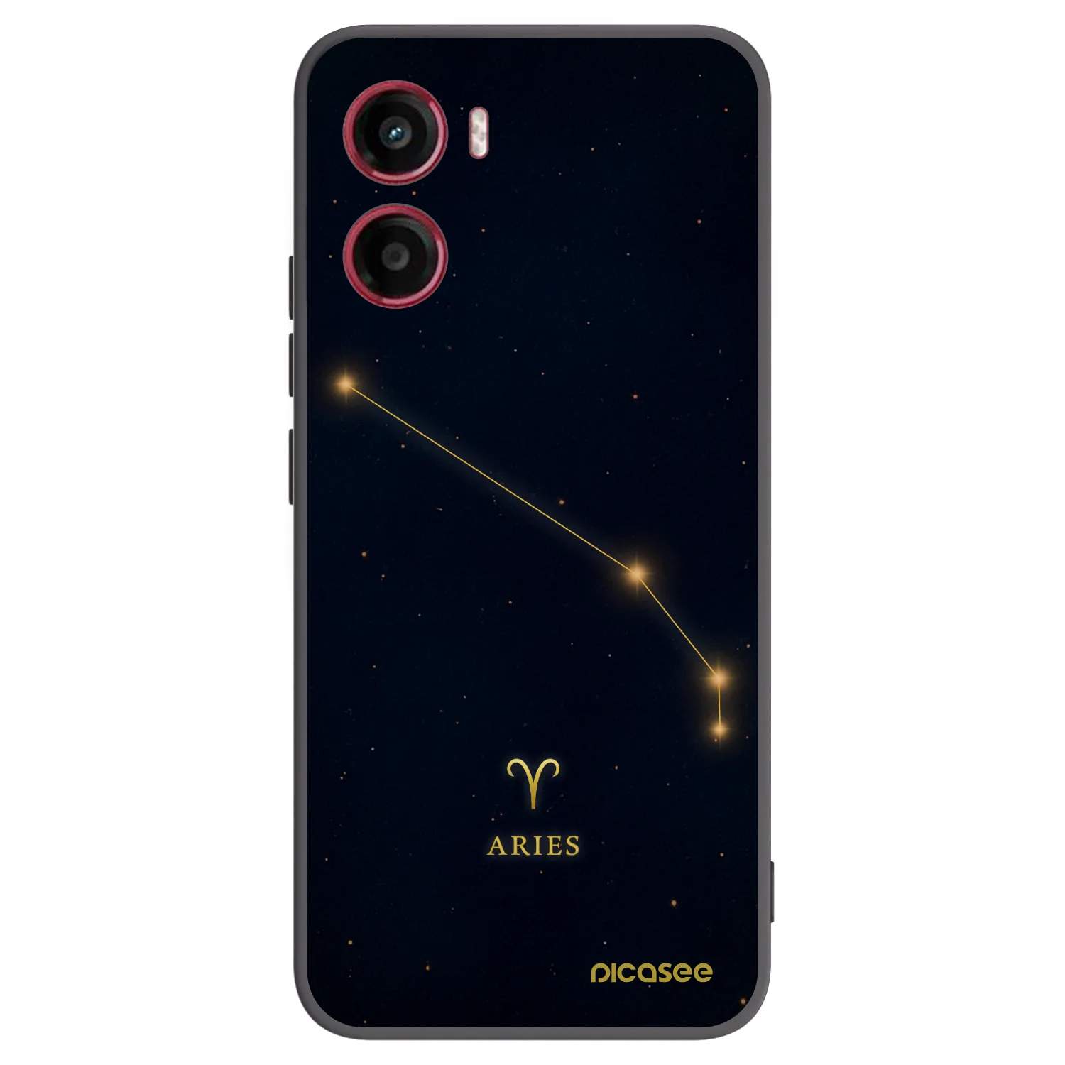Picasee silikonowe czarne etui na Motorola Moto G05 - ARIES