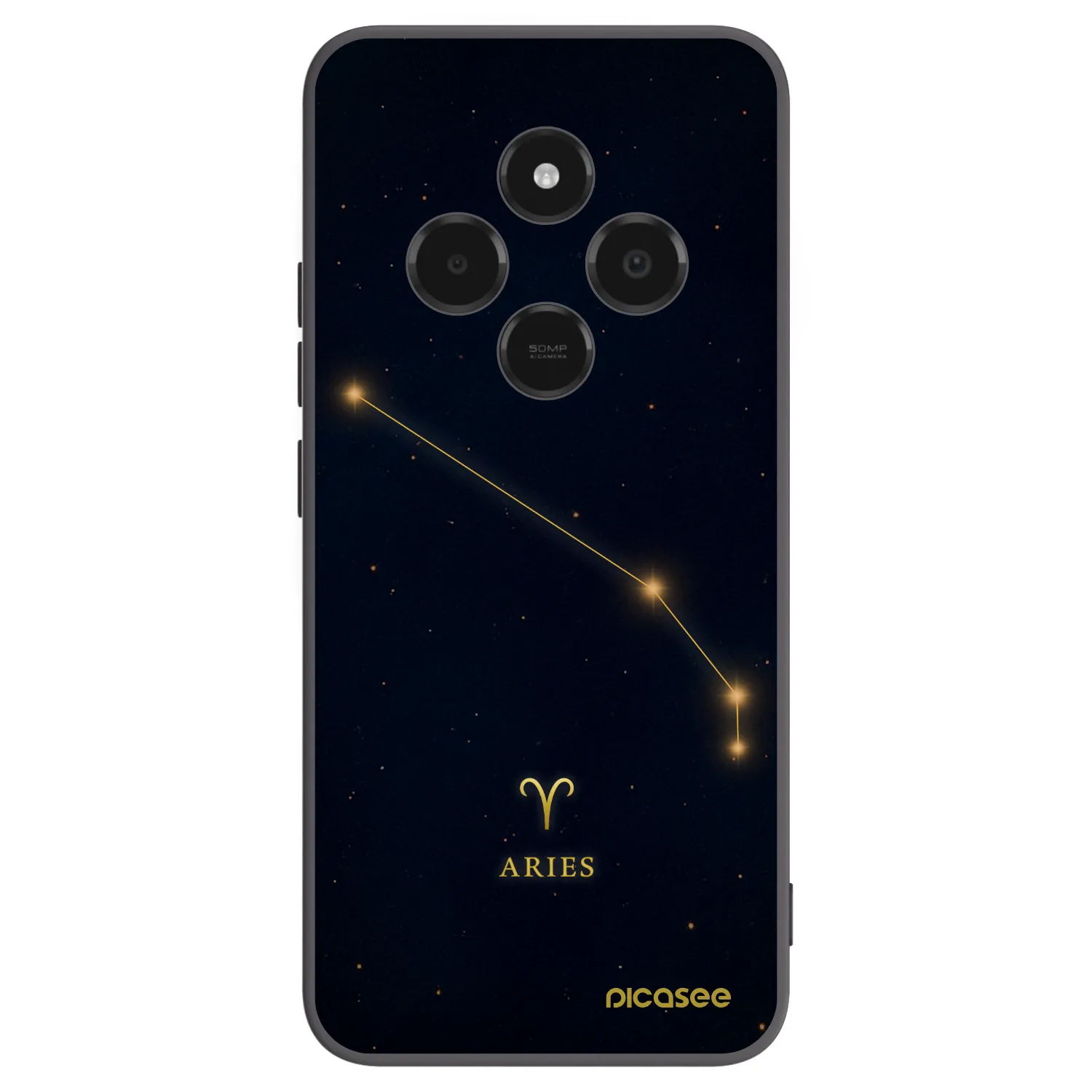 Picasee silikonowe czarne etui na Xiaomi Poco C75 - ARIES