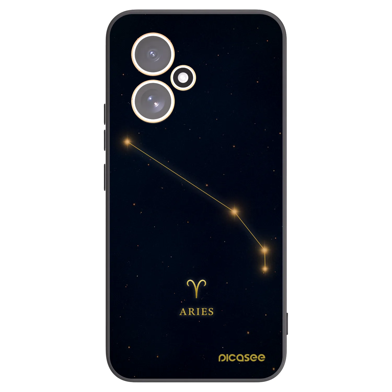 Picasee silikonowe czarne etui na Honor 400 5G - ARIES