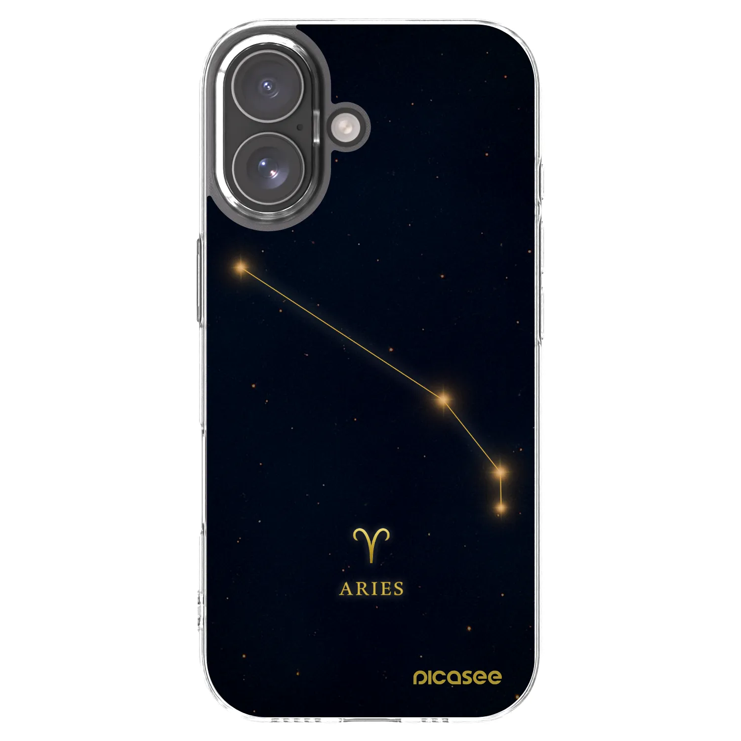 Picasee silikonowe przeźroczyste etui na Apple iPhone 17 - ARIES