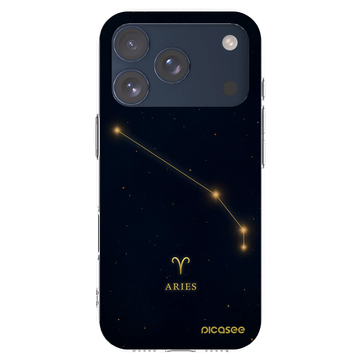 Picasee silikonowe przeźroczyste etui na Apple iPhone 17 Pro - ARIES