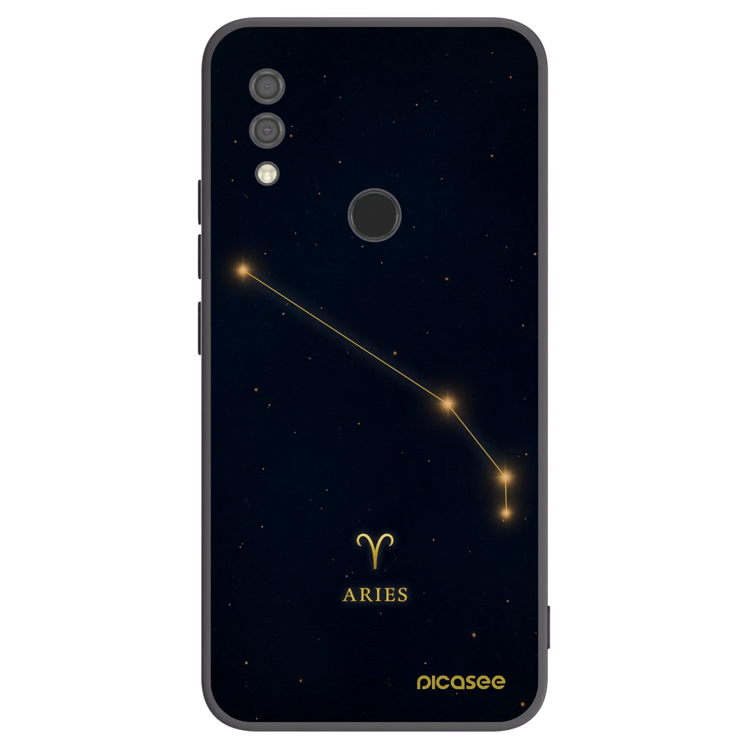 Picasee silikonowe czarne etui na Xiaomi Redmi 7 - ARIES