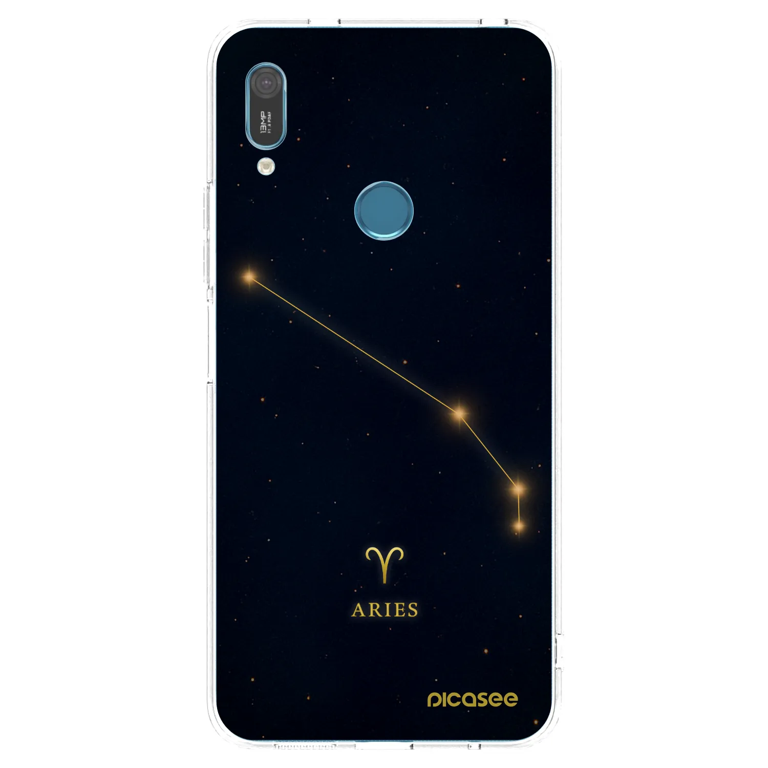 Picasee silikonowe przeźroczyste etui na Huawei Y6 2019 - ARIES