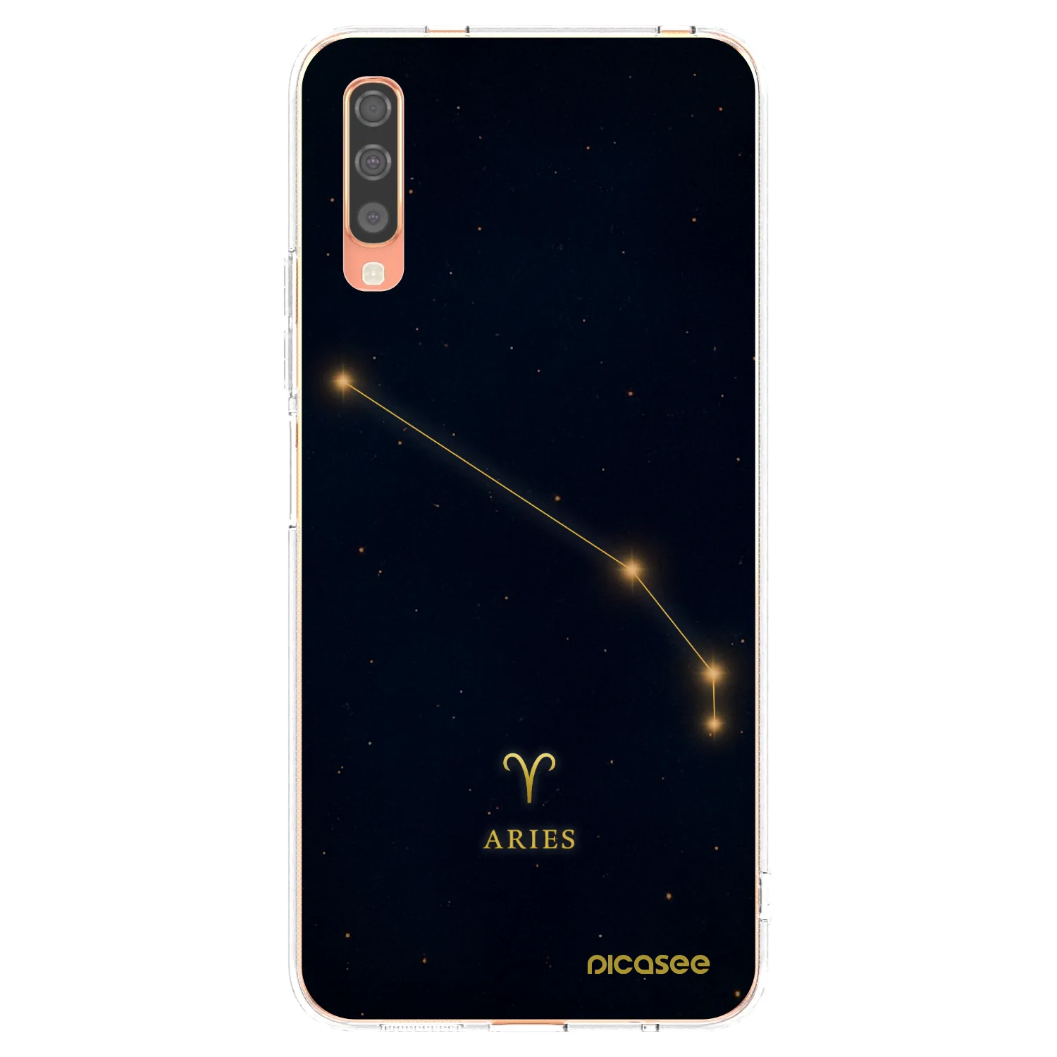 Picasee silikonowe przeźroczyste etui na Samsung Galaxy A70 A705F - ARIES
