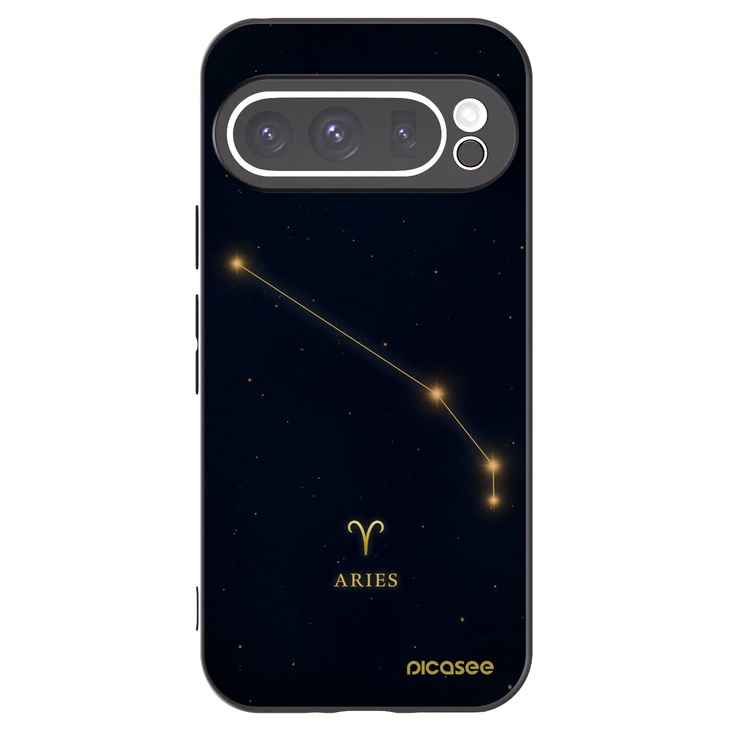 Picasee silikonowe czarne etui na Google Pixel 9 Pro XL - ARIES