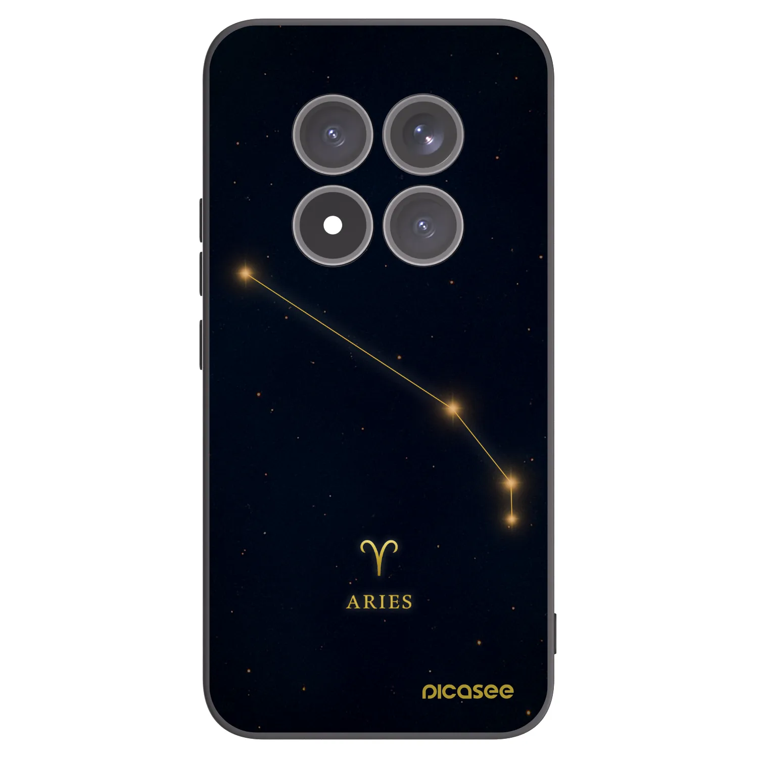 Picasee silikonowe czarne etui na Xiaomi Redmi Note 15 Pro+ - ARIES