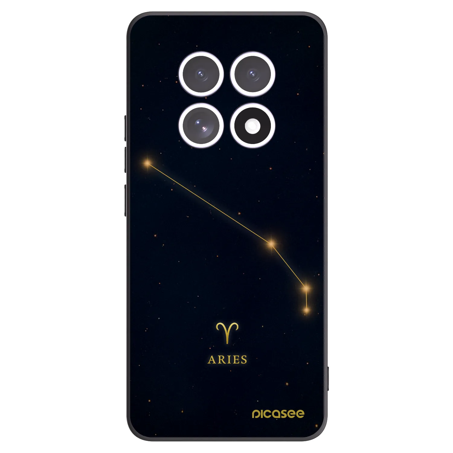 Picasee silikonowe czarne etui na Xiaomi Redmi Note 15 4G - ARIES