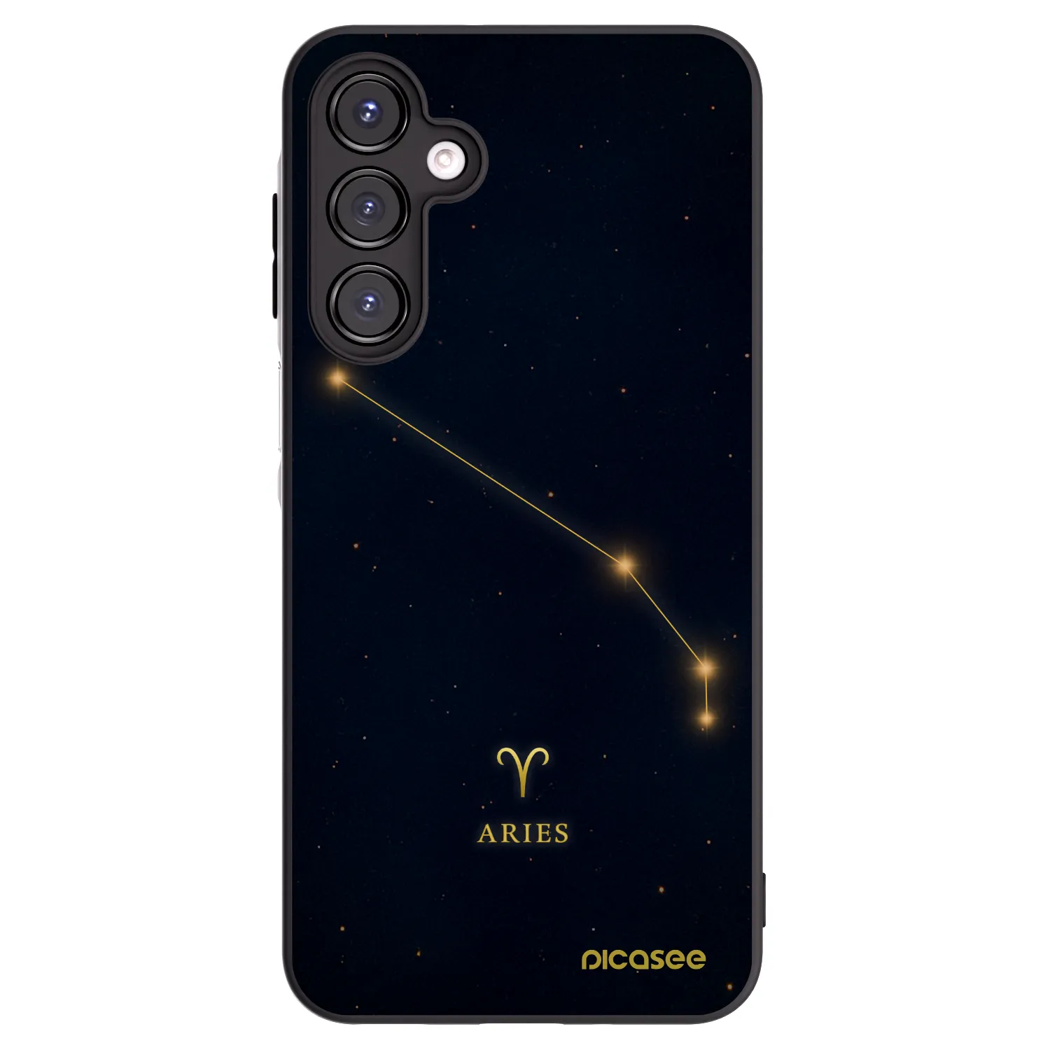 Picasee silikonowe czarne etui na Samsung Galaxy A16 4G - ARIES
