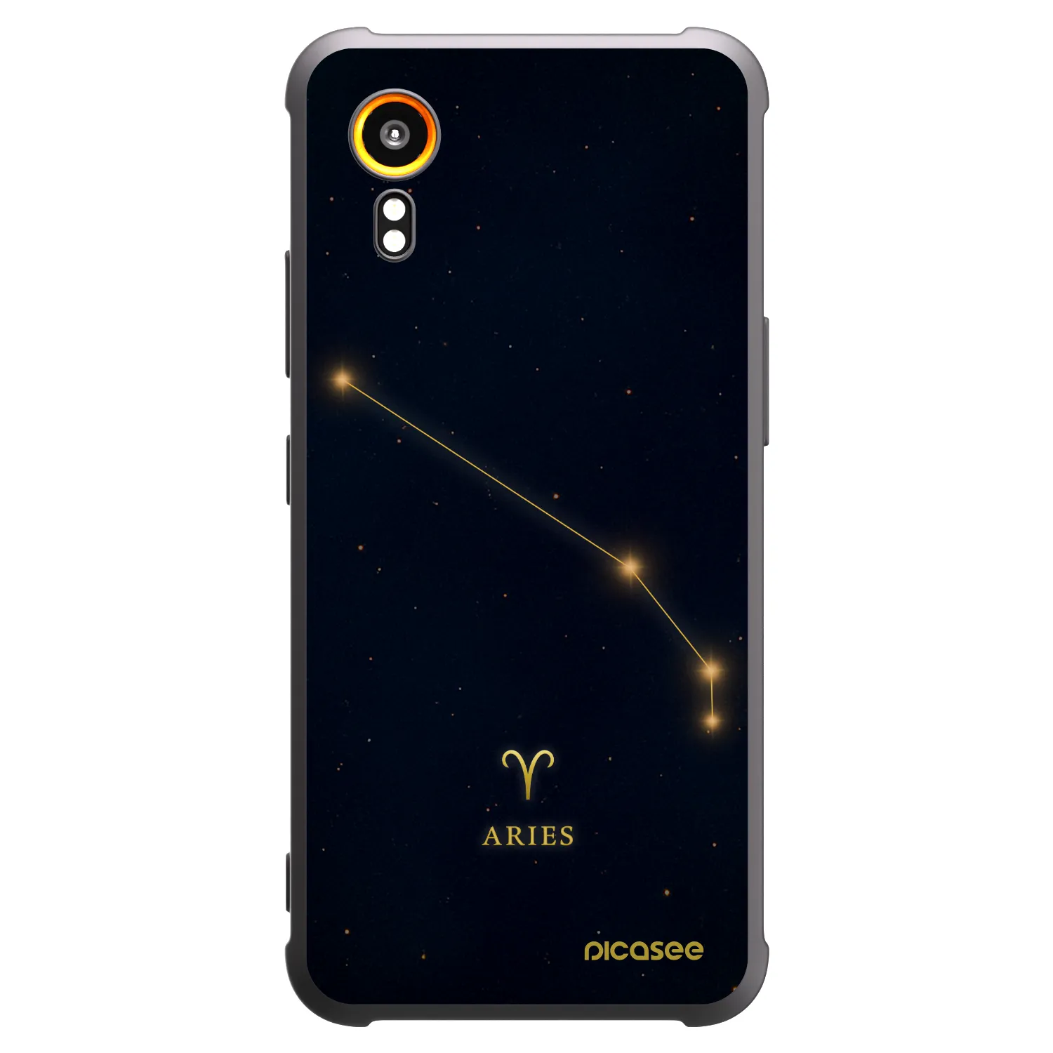 Picasee silikonowe czarne etui na Samsung Galaxy Xcover 7 - ARIES