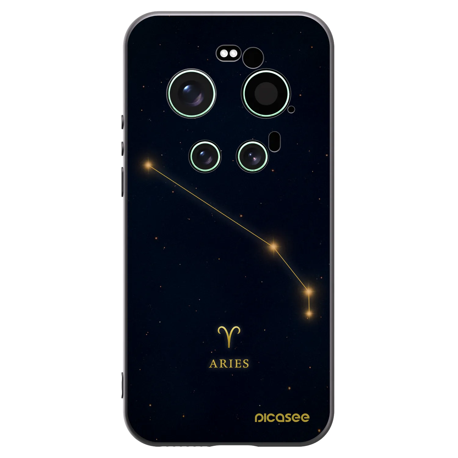 Picasee silikonowe czarne etui na Xiaomi 17 Ultra - ARIES