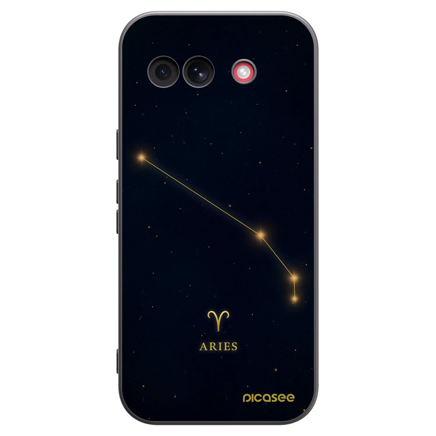 Picasee silikonowe czarne etui na Google Pixel 10a - ARIES