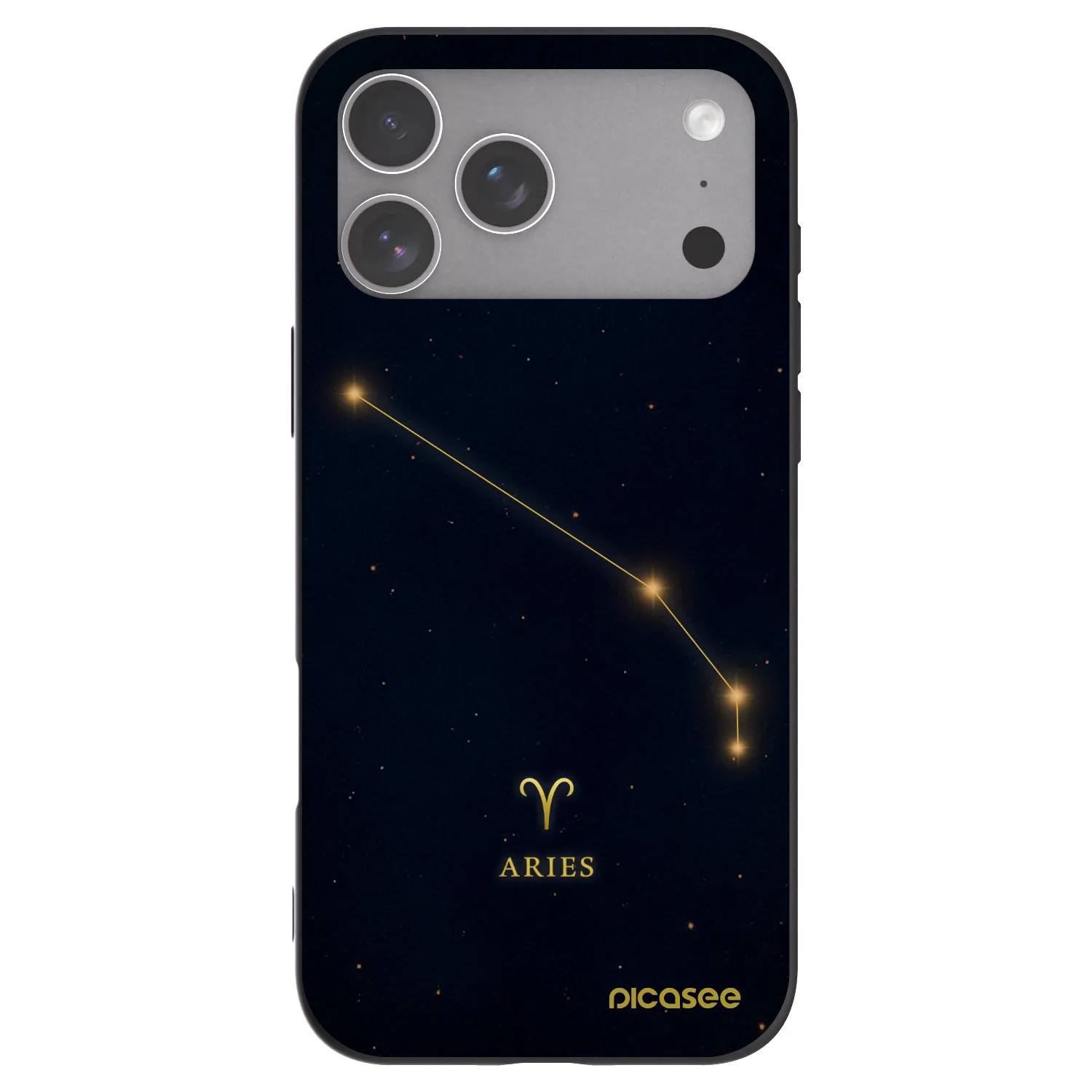 Picasee silikonowe czarne etui na Apple iPhone 18 Pro Max - ARIES