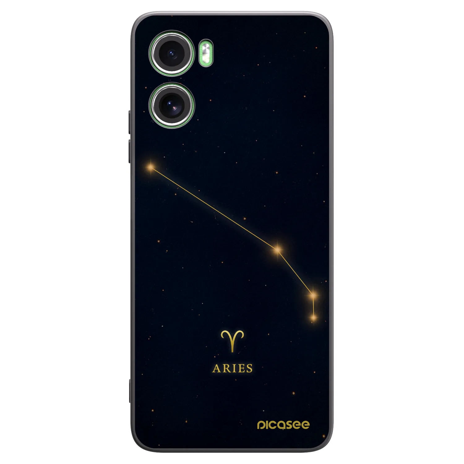 Picasee silikonowe czarne etui na Motorola Moto G06 - ARIES