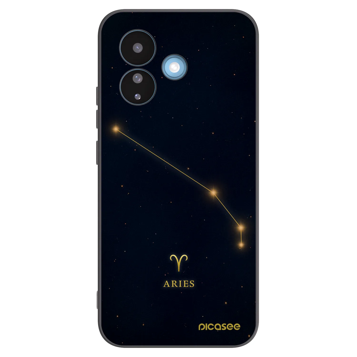Picasee silikonowe czarne etui na Xiaomi Redmi Note 17 Pro 5G - ARIES