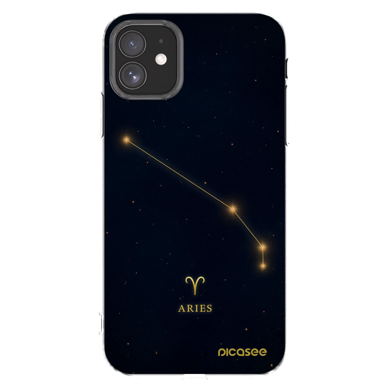 Picasee silikonowe przeźroczyste etui na Apple iPhone 11 - ARIES