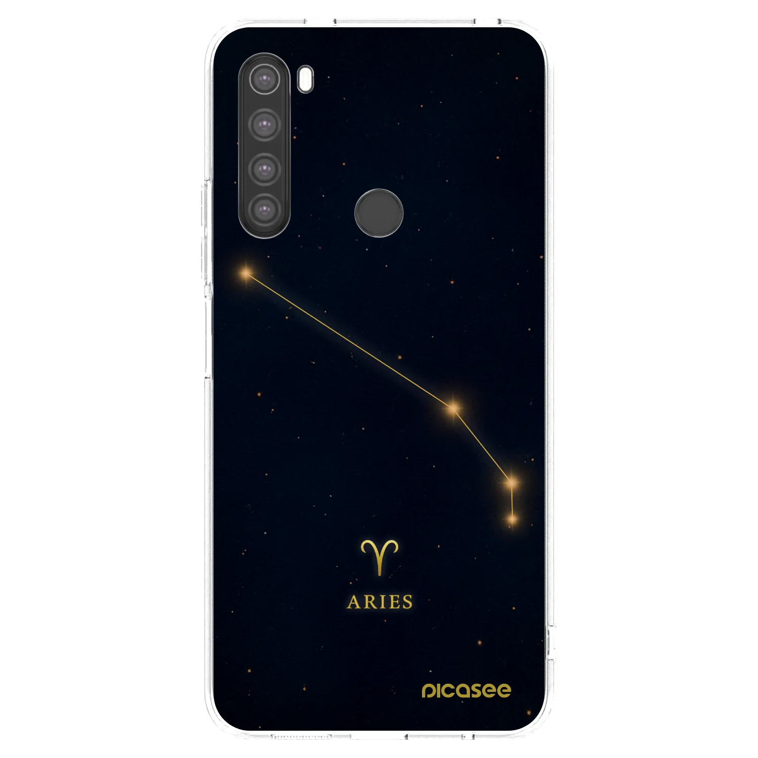 Picasee silikonowe przeźroczyste etui na Xiaomi Redmi Note 8 - ARIES