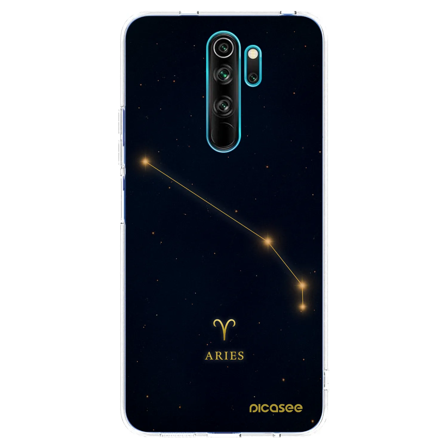 Picasee silikonowe przeźroczyste etui na Xiaomi Redmi Note 8 Pro - ARIES