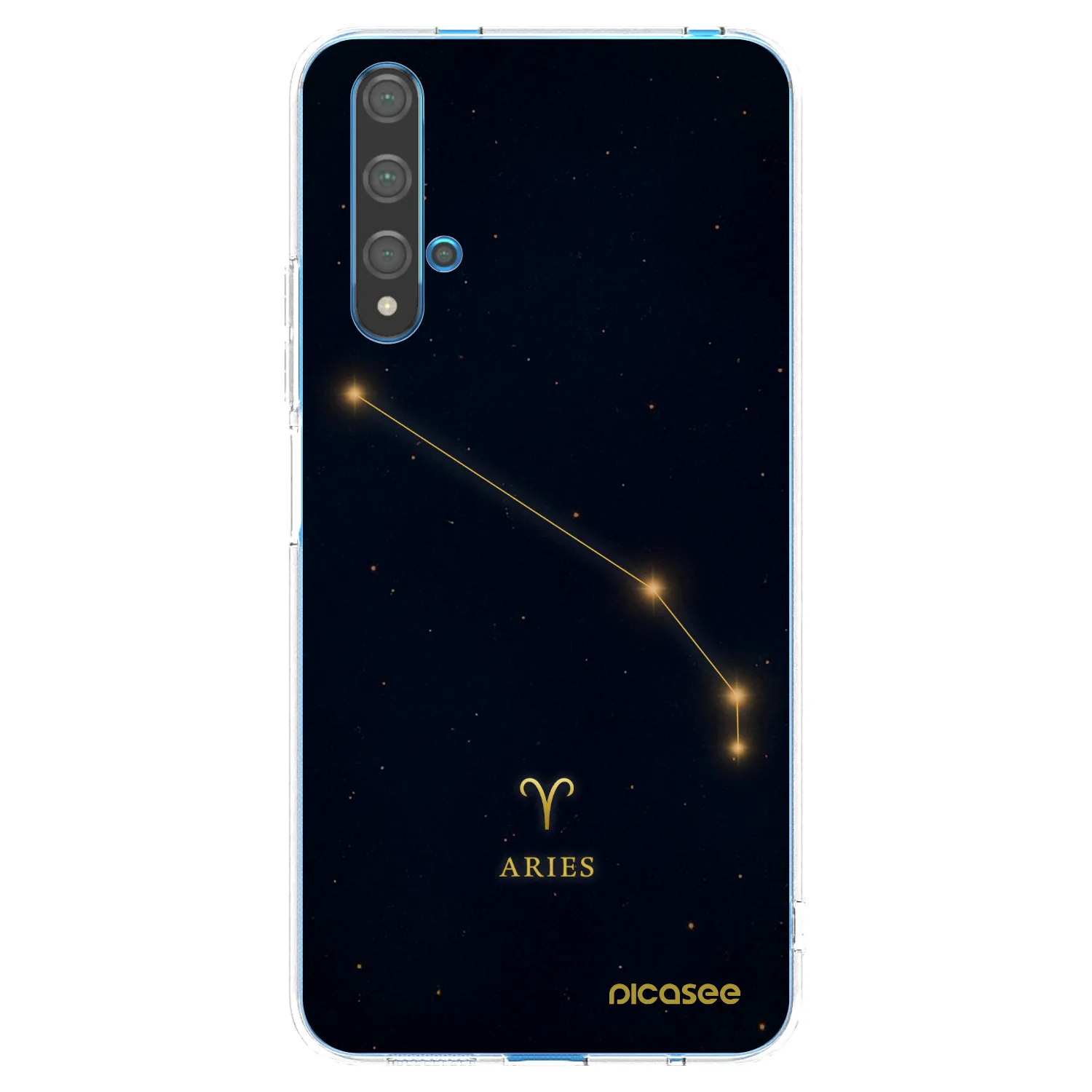 Picasee silikonowe przeźroczyste etui na Huawei Nova 5T - ARIES