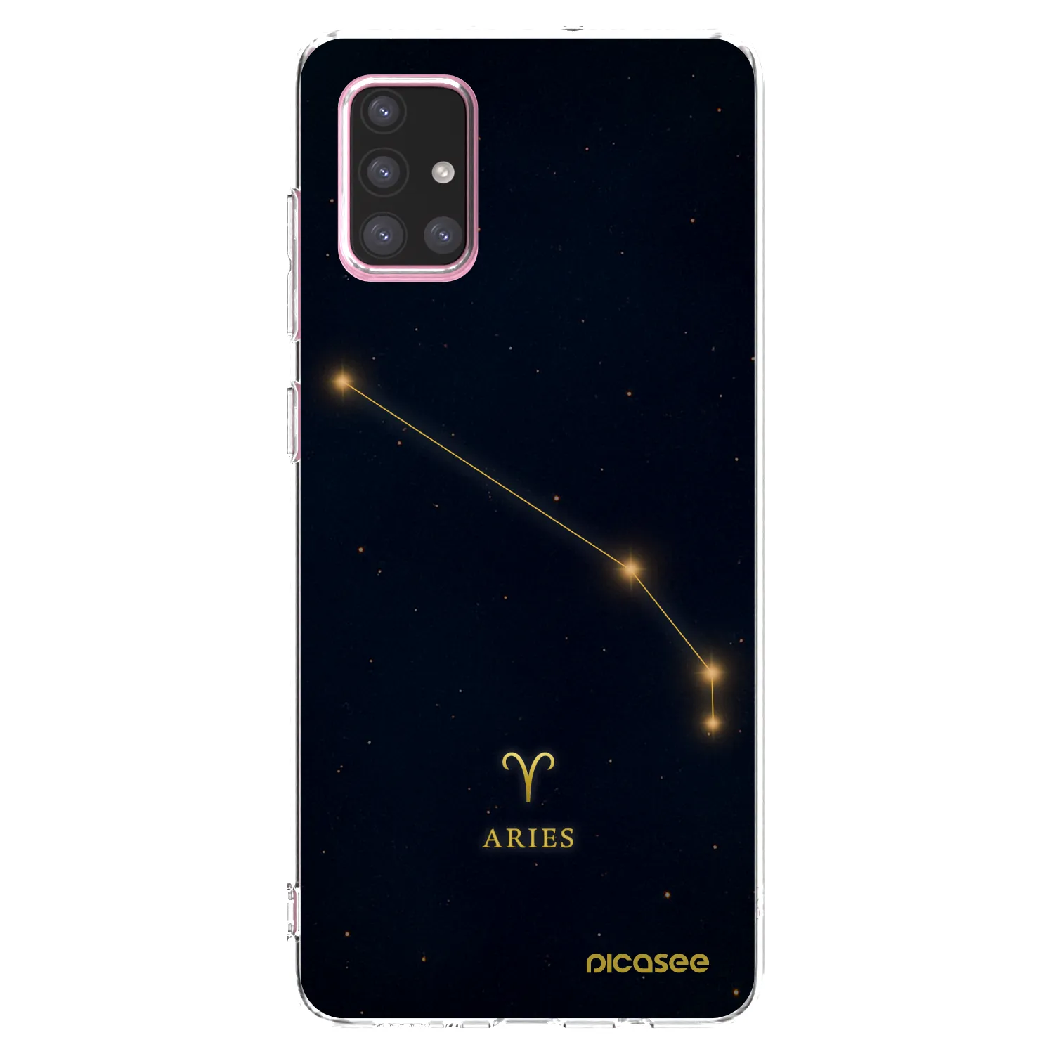Picasee silikonowe przeźroczyste etui na Samsung Galaxy A71 A715F - ARIES