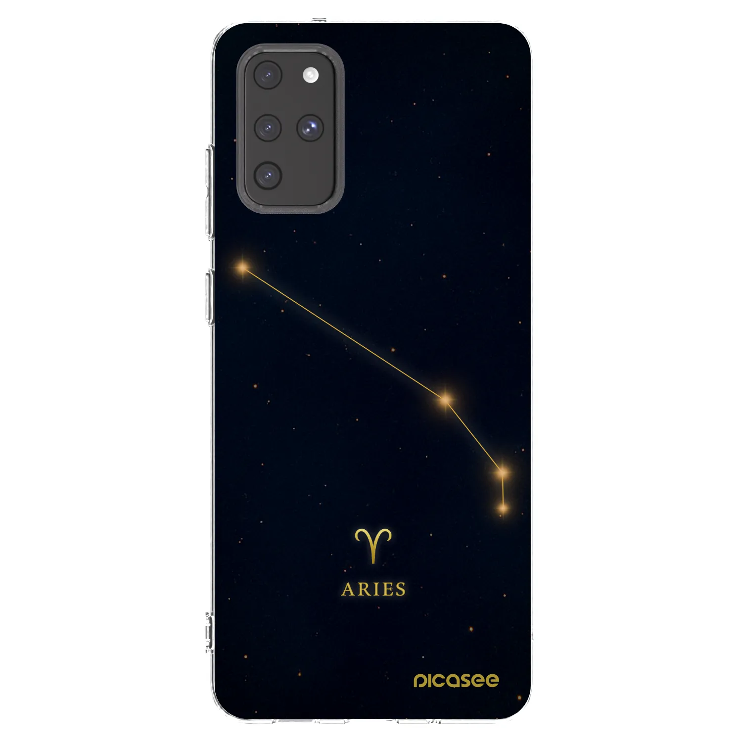 Picasee silikonowe przeźroczyste etui na Samsung Galaxy S20+ G985F - ARIES