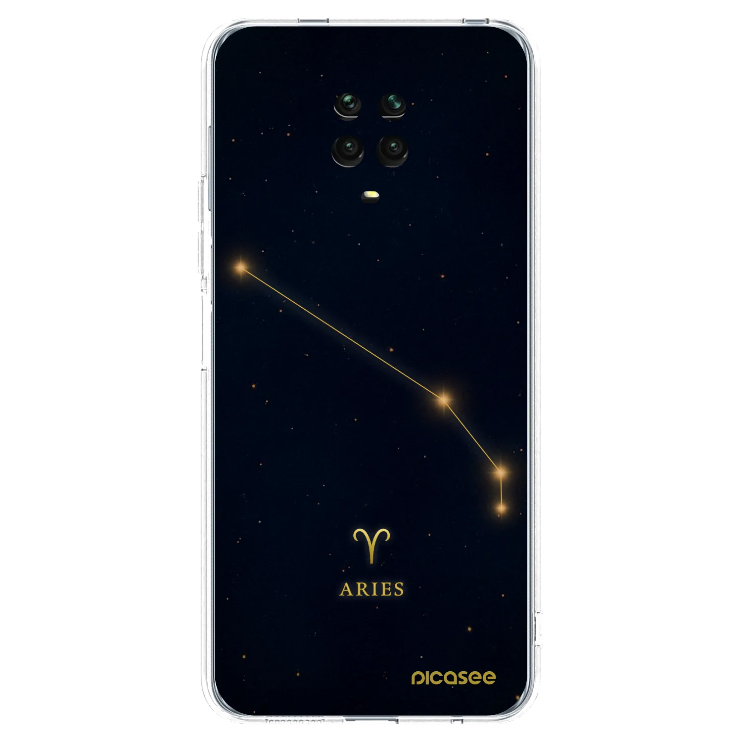 Picasee silikonowe przeźroczyste etui na Xiaomi Redmi Note 9 Pro - ARIES