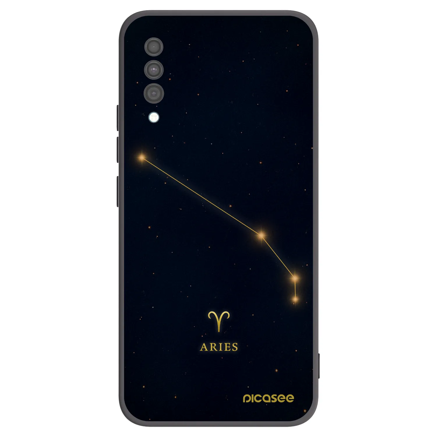 Picasee silikonowe czarne etui na Samsung Galaxy A30s A307F - ARIES