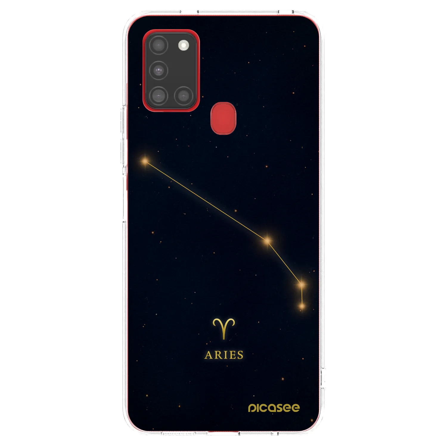 Picasee silikonowe przeźroczyste etui na Samsung Galaxy A21s - ARIES