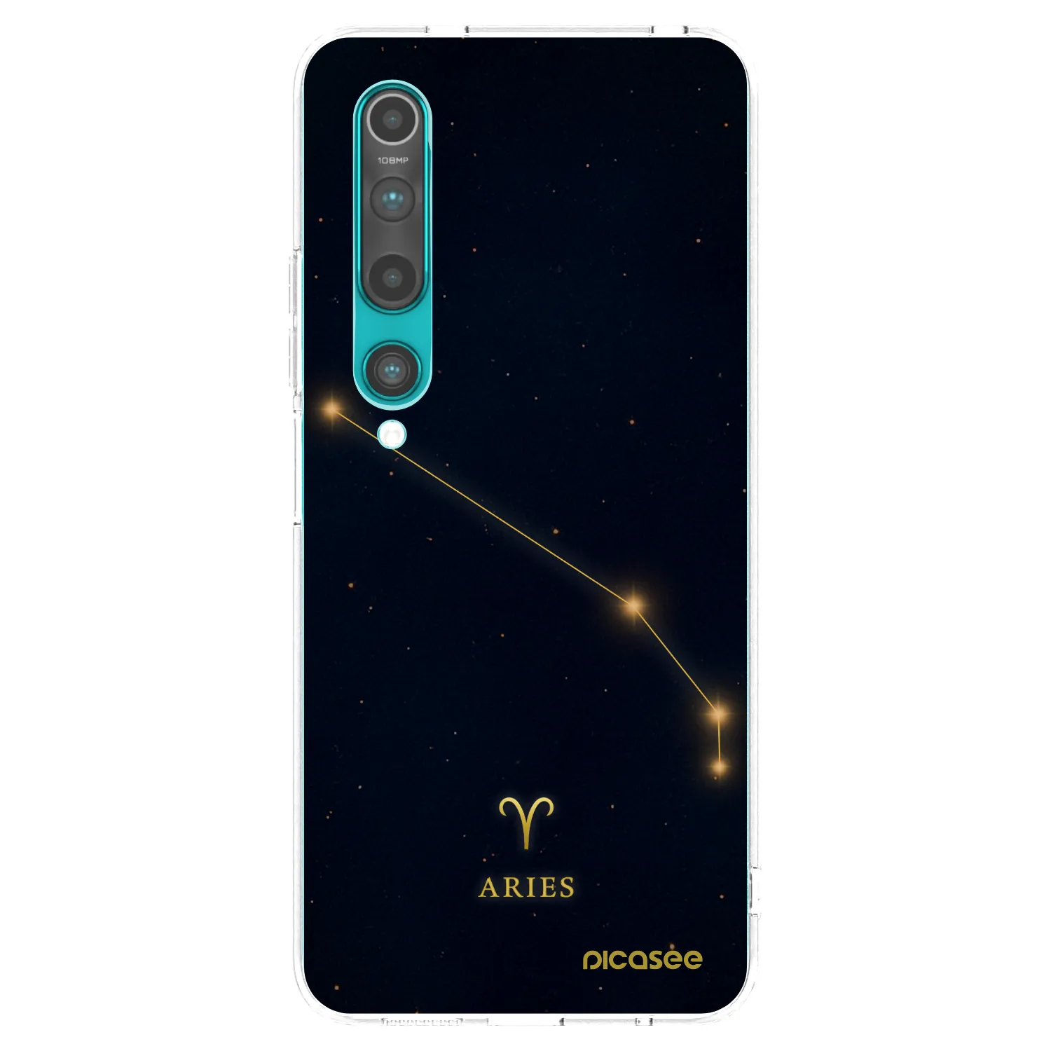 Picasee silikonowe przeźroczyste etui na Xiaomi Mi 10 - ARIES
