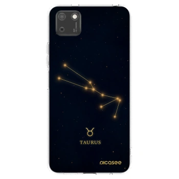 Picasee silikonowe przeźroczyste etui na Huawei Y5P - TAURUS
