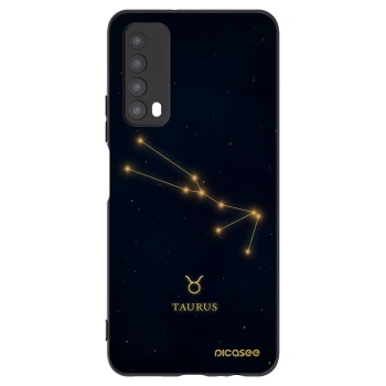 Picasee silikonowe czarne etui na Huawei P Smart 2021 - TAURUS