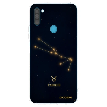 Picasee silikonowe przeźroczyste etui na Samsung Galaxy M11 - TAURUS