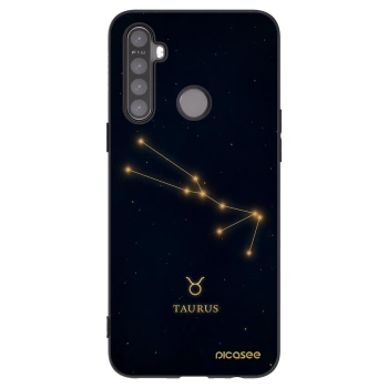Picasee silikonowe czarne etui na Realme 5 - TAURUS