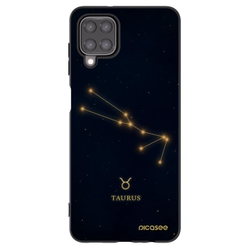 Picasee silikonowe czarne etui na Samsung Galaxy A12 A125F - TAURUS