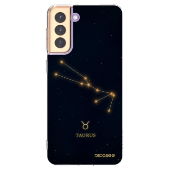 Picasee silikonowe przeźroczyste etui na Samsung Galaxy S21+ 5G G996F - TAURUS