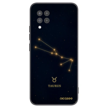 Picasee silikonowe czarne etui na Samsung Galaxy A42 A426B - TAURUS