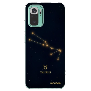 Picasee silikonowe przeźroczyste etui na Xiaomi Redmi Note 10 Pro - TAURUS